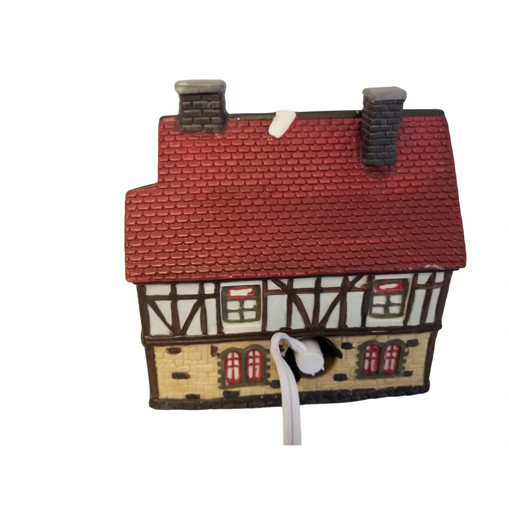Vtg Christmas Traditions Alpine Village Collection Al's Bakery Light Cord